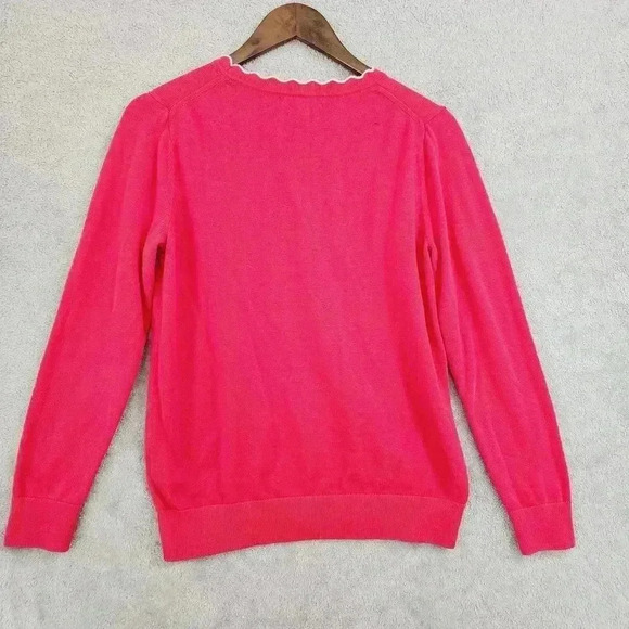 Banana Republic Crewneck pullover Sweater Women's M Cotton Blend Pink - Picture 2 of 7